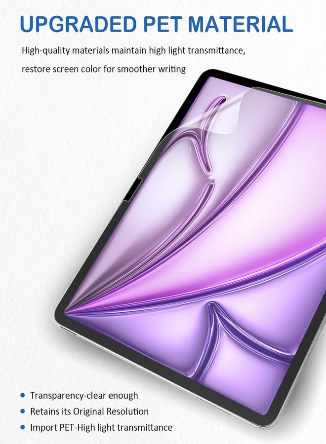 XIRON 2-PACK Paper Screen Protector for iPad Air 11 inch (M2) 2024, Matte PET Film for iPad Air 11-in. 2024, Write and Draw Like on Paper, Anti-Glare Screen Protector - Image 4