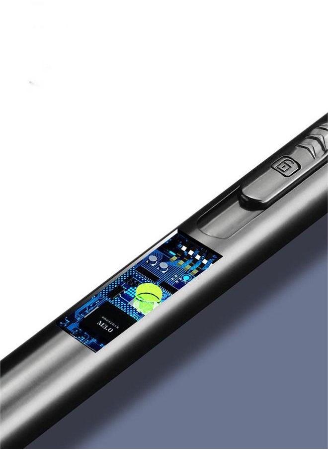 Generic - Magic Flameless Windproof Candle Electric Lighter Bar, Portable Environmentally Friendly Electronic Pulse Igniter, USB Rechargeable Lighter, Long Handle Lighter (Black) - Image 1