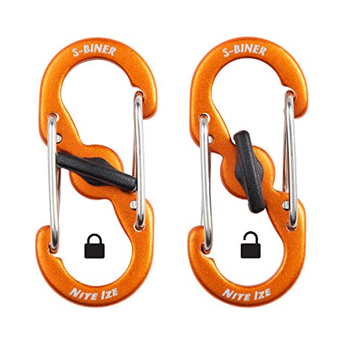 Nite Ize S-Biner MicroLock Aluminum, Locking Keychain Carabiner, 5 Pack, Assorted Colors - Image 3
