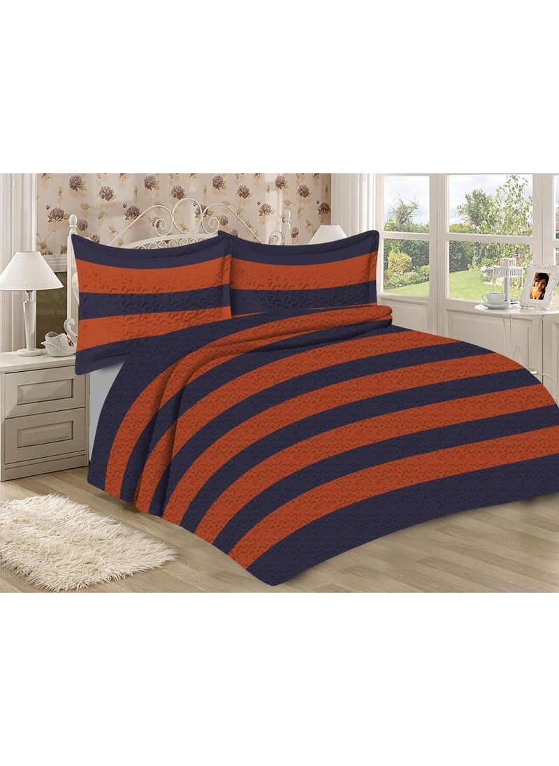 Doruklar Home Collection - Quilted Cotton Filled Velvet Fabric Modern Patterned Premium Quality Bedspread Set - Image 1