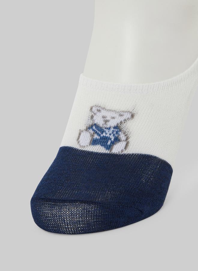 Styli Pack of 5 - Graphic Print No Show Socks - Image 3