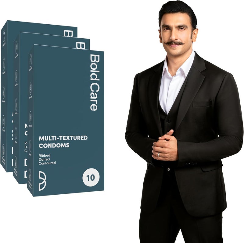 Bold Care Multi-Textured Condoms - Pack of 3 - Image 1