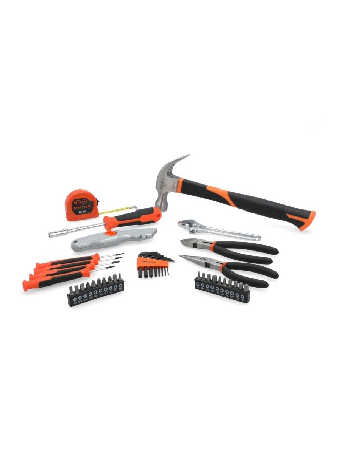 Tactix 39-Piece Superior Qulality Material and Durable Household Tool Set Orange and Black 5.969 x 46.228 x 24.892 cm 900196 - Image 2