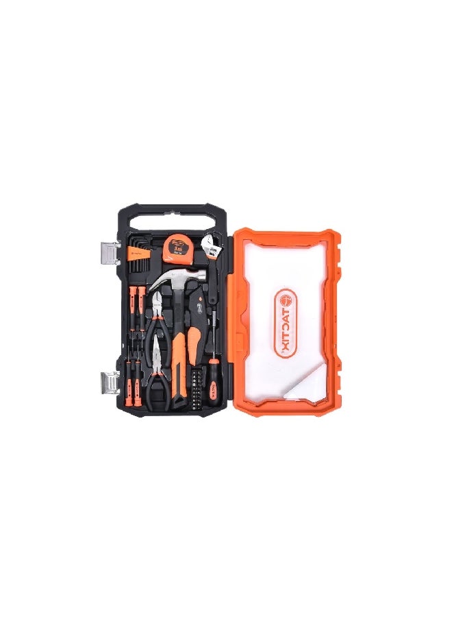 Tactix 39-Piece Superior Qulality Material and Durable Household Tool Set Orange and Black 5.969 x 46.228 x 24.892 cm 900196 - Image 4