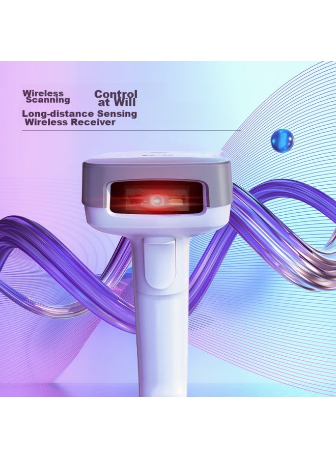 Deli Barcode Scanner, Wireless Barcode Scanner, Pharmaceutical Traceability Barcode Scanner, Qr Code Scanner For Supermarket Checkout, Medical Insurance Payment, Express Delivery, Logistics Inquiry, Spare Parts Warehouse, 14952w White - Image 4