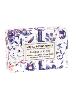 Michel Design Works Michel Design Works Paisley  Plaid Boxed Single Soap 816373 