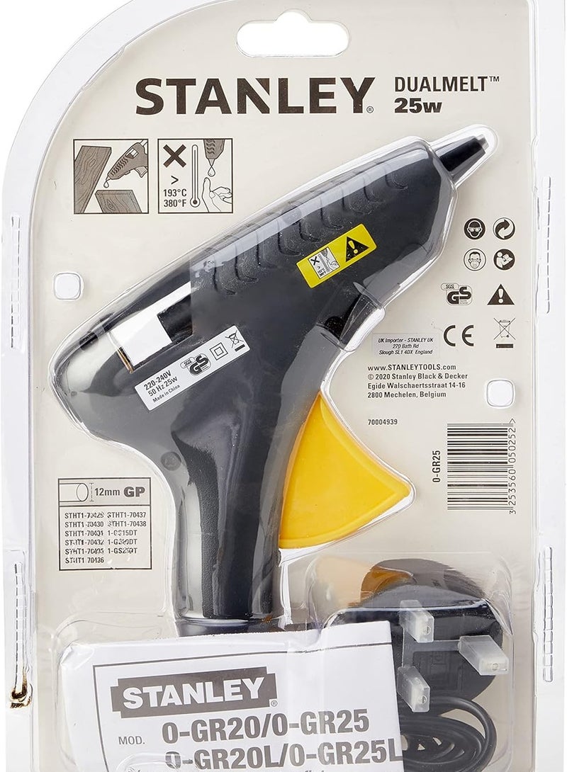 Stanley Hot Glue Gun Trigger Feed Dual Melt,Heavy Duty, Multipurpose,25W,Heats up quickly and bonds within 60 seconds-0-GR25  - Image 3