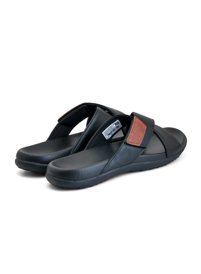 Puca Sliders For Men Lightweight and comfortable men sliders Highly flexible slippers | Royal Slider06 Black - Image 3