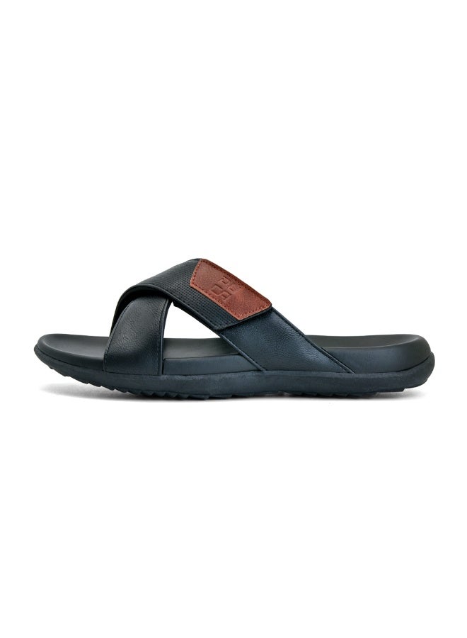 Puca Sliders For Men Lightweight and comfortable men sliders Highly flexible slippers | Royal Slider06 Black - Image 4