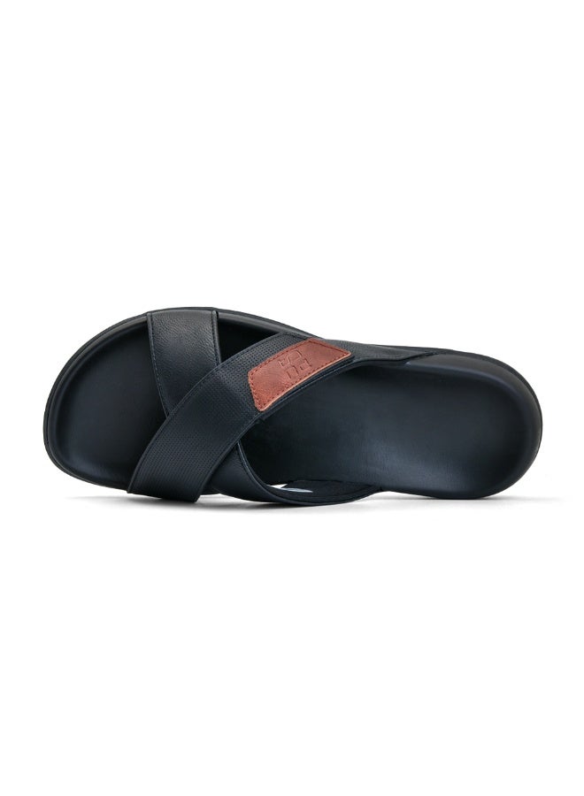 Puca Sliders For Men Lightweight and comfortable men sliders Highly flexible slippers | Royal Slider06 Black - Image 5