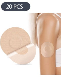 Ant 20-Piece Adhesive Patch, Good for Libre Enlite Guardian Pre-Cut Back Paper Waterproof Libre2/3 Sensor Covers Flesh Flexible CGM Patches NO Glue in The Center, Long Fixation for Your Sensor  - Image 1