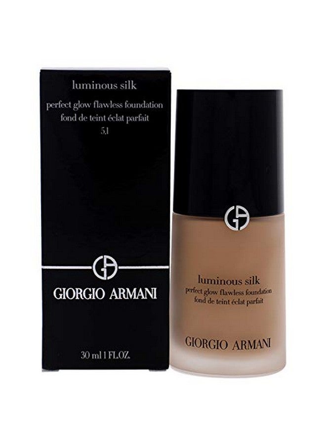 GIORGIO ARMANI أساس لامع حريري مثالي بتوهج خالي من العيوب 5.1 فاتح إلى متوسط، وردي 30 مل؛ 1 أونصة - Image 1