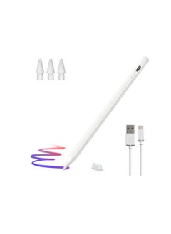 iPad Pencil 2nd Generation Compatible with Apple Pencil with Power Display with Palm Rejection Tilt Feature, iPad 10th/9th/8th/7th Gen, iPad Pro 11/12.9 inch, iPad Air 5th/4th/3rd Gen, iPad Mini