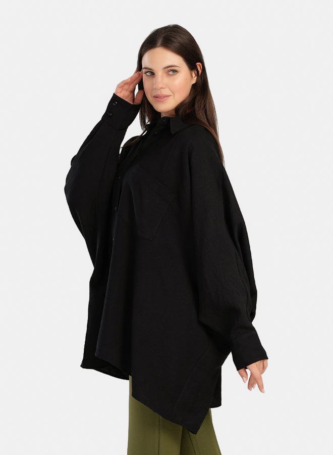 Carina Oversized Poncho Shirt - Image 1