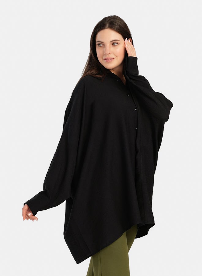 Carina Oversized Poncho Shirt - Image 5