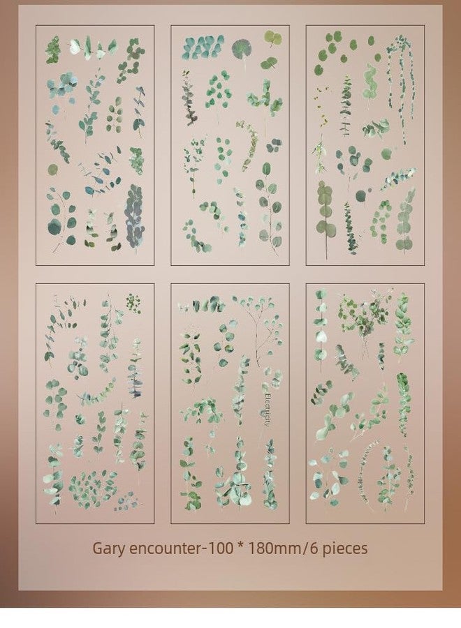 DEOXY Pack of 8 Sheet Transparent Pressed Flower Stickers, Dried Resin Flowers Stickers Plant Stickers for Scrapbooking DIY Diary Art Craft Planner Bottles Laptops, self-adhesive, 10x18x10 cm - Image 4