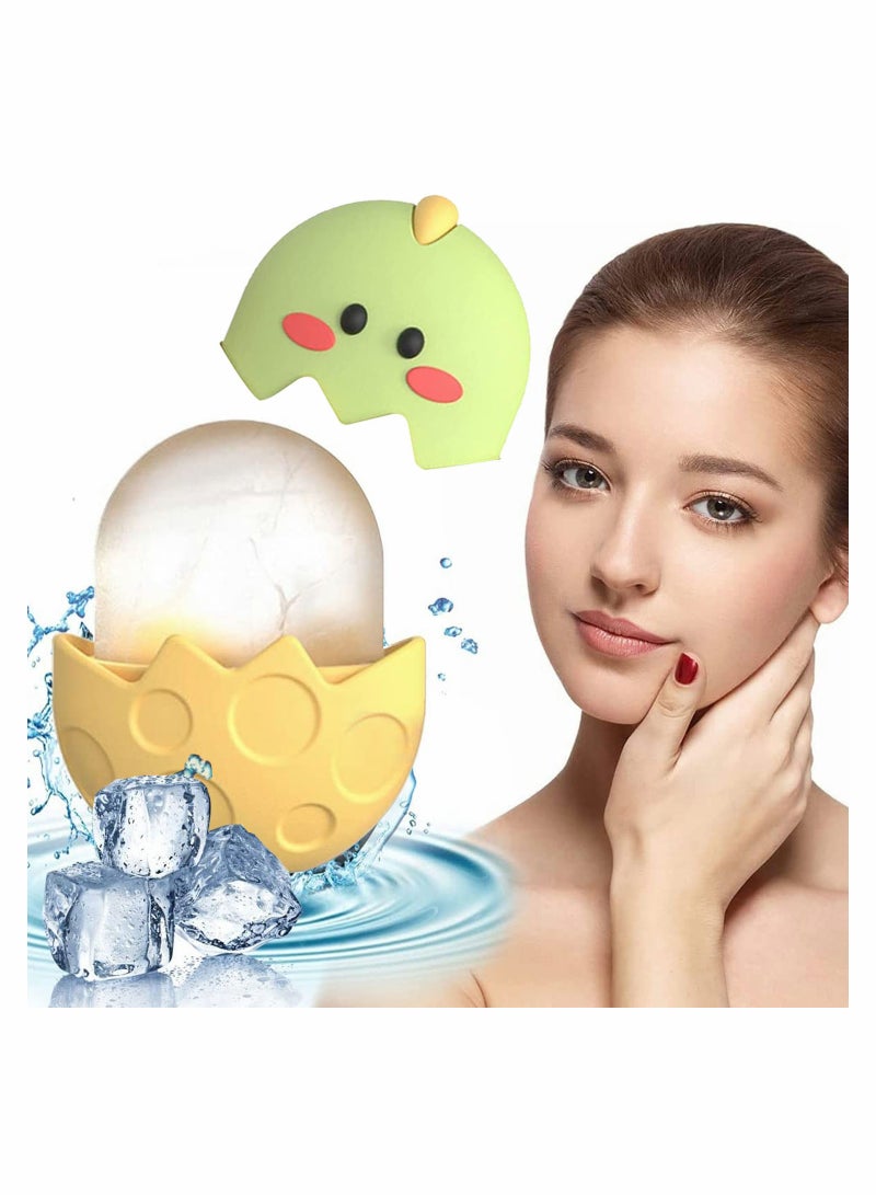 إسكدنيا رولر ثلجي للوجه للعيون مصنوع من السيليكون للعناية بالبشرة، يخفف انتفاخ العيون، يزيل الخطوط الدقيقة ويقلل حب الشباب - Image 1