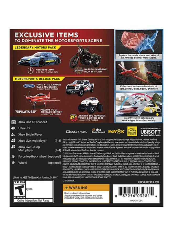 أوبيسوفت لعبة "The Crew 2" (إصدار عالمي) - سباق - xbox_one - Image 2