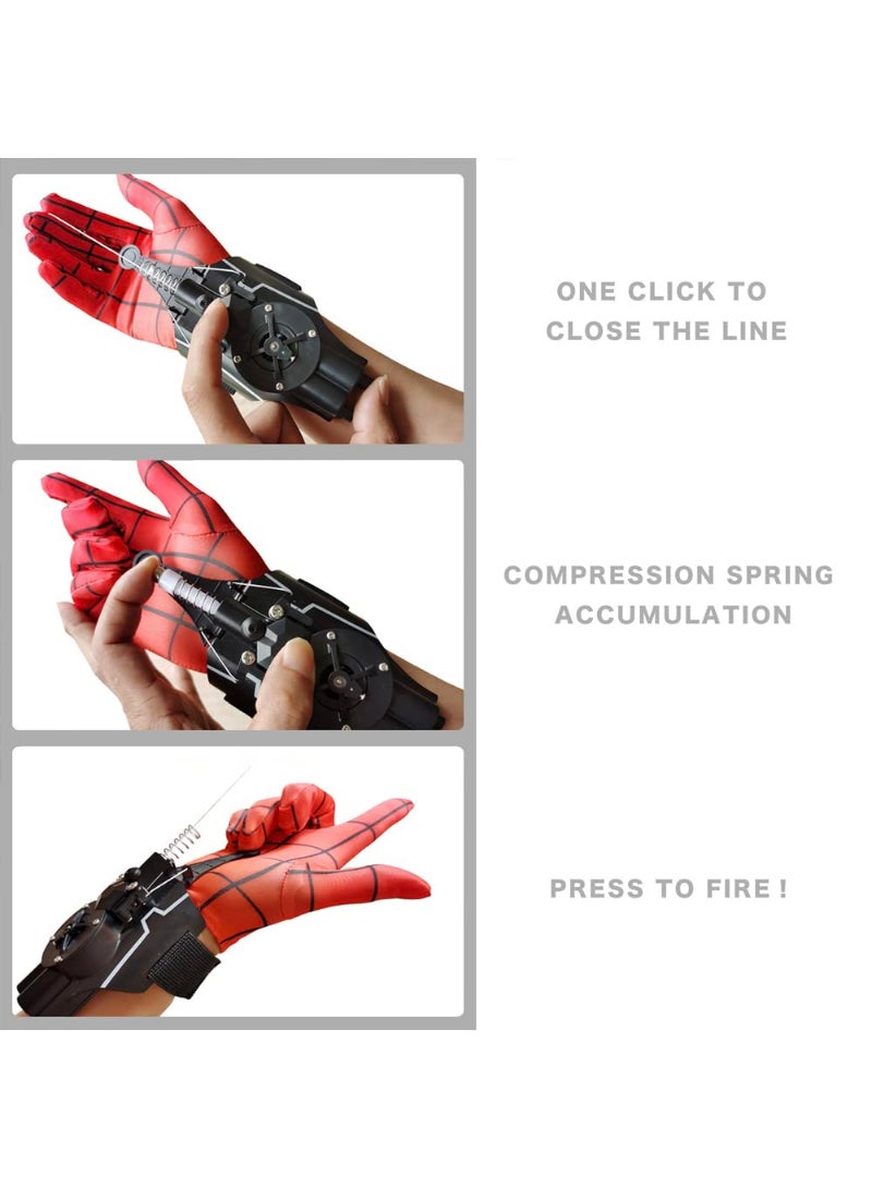 AROAQ Web Shooter Automatic Winding Rope Launcher 9.4Ft USB Charging Electric Shooting Gift Role Playing Superhero For Kids Black - Image 2