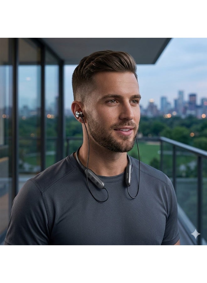 Neck Hanging Magnetic Wireless Earphones with HD Audio and Ultra-Light Comfortable Design Long Battery Life Up to 82 Hours for Music and Calls with Fast Type-C Charging -Multicolor- - Image 3