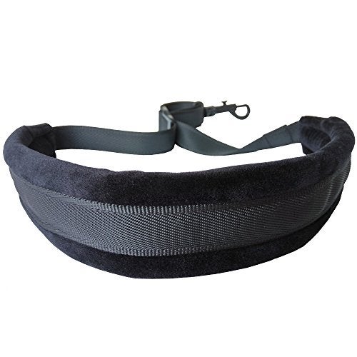 Xinlinke Xinlink Professional Black Colored Padded Alto Tenor Saxophone Neck Strap with Locking Snap Hook for Sax Player Music Instrument - Image 1