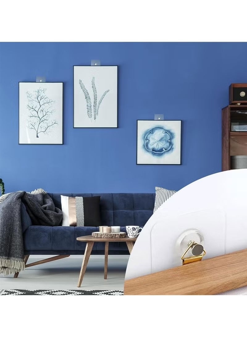 20 Pack Self Adhesive Plastic Wall Hooks - Heavy Duty 5.9 lbs Max - Picture Hangers for Home and Office Decor, Easy Hooks for Wall Decoration - Image 5