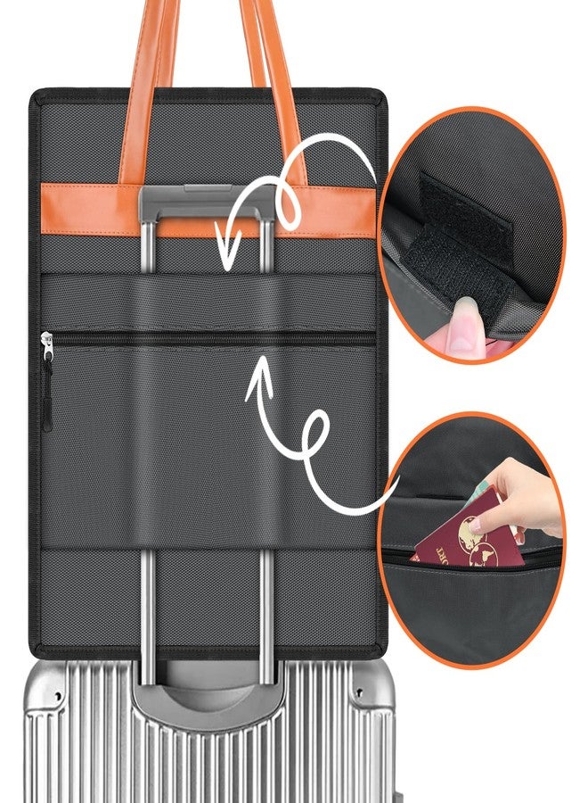 SelfTek Shoe Bags for Travel with Handle, Waterproof Large-Capacity Family Travel Shoe Bag Organizer for Multiple Shoes, Shoe Travel Bags for Packing, Suitable for Luggage Handle- Grey - Image 2