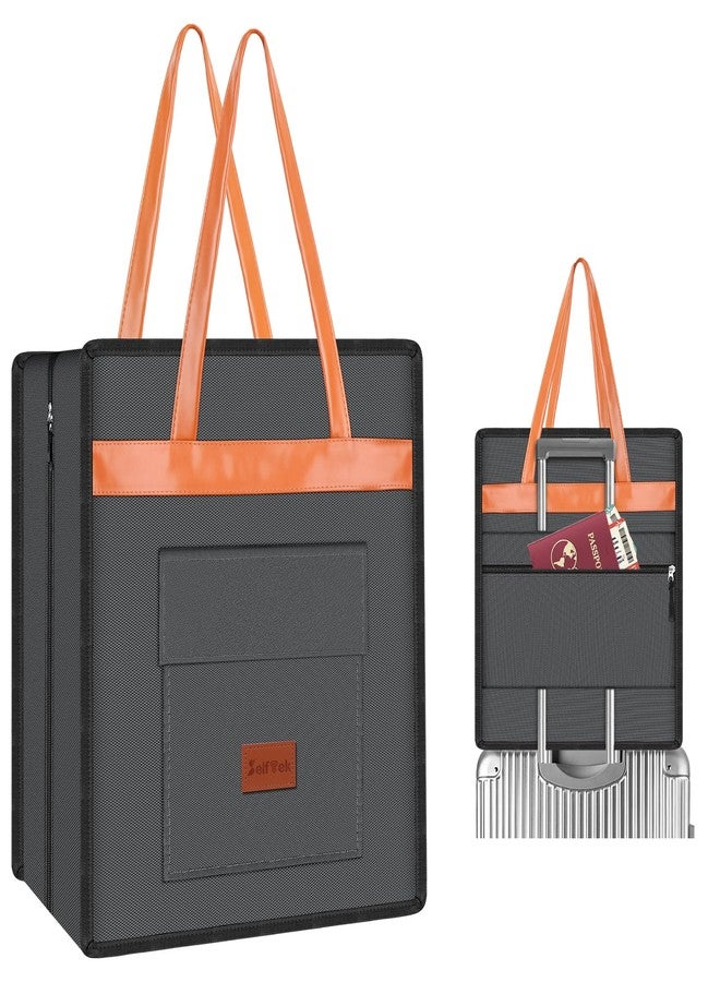 SelfTek Shoe Bags for Travel with Handle, Waterproof Large-Capacity Family Travel Shoe Bag Organizer for Multiple Shoes, Shoe Travel Bags for Packing, Suitable for Luggage Handle- Grey - Image 1