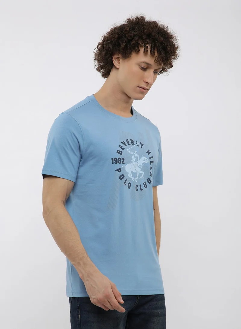 BEVERLY HILLS POLO CLUB  Graphic Crew Neck T-Shirt for Men | Best Price UAE
