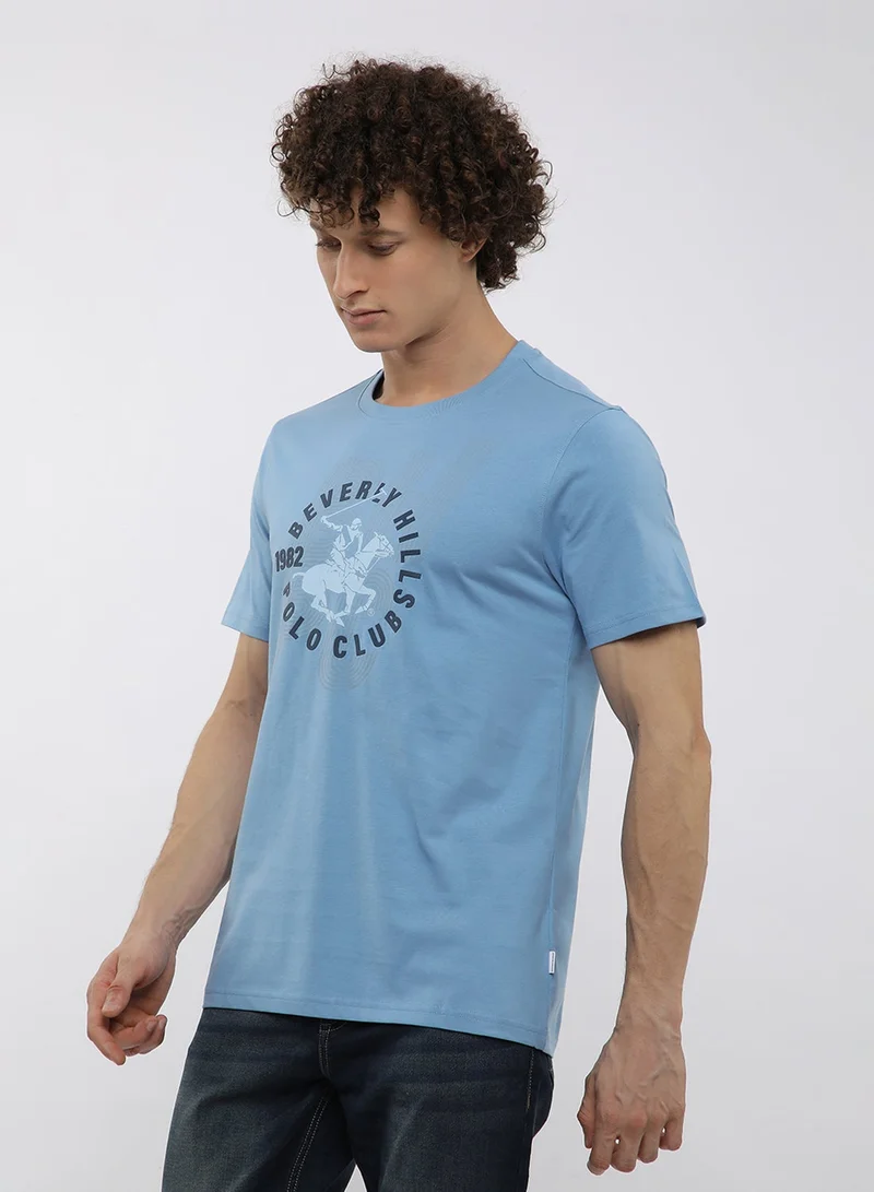 BEVERLY HILLS POLO CLUB  Graphic Crew Neck T-Shirt for Men | Best Price UAE