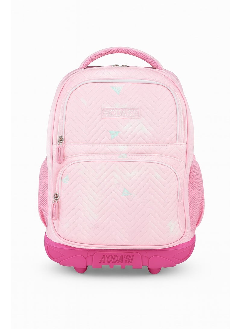 AODASI Trolley School Bag for Students – 18-Inch Multi-Functional Backpack with Wheels – Travel-Friendly Rolling School Bag for Boys & Girls - Image 5