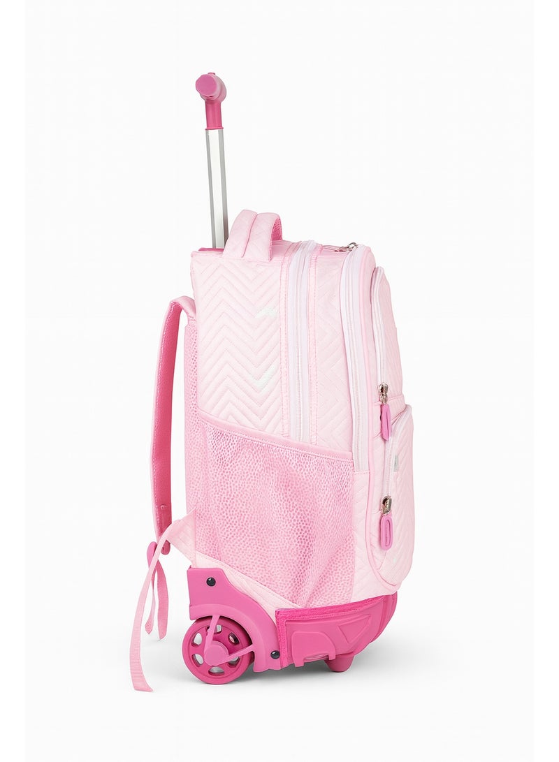 AODASI Trolley School Bag for Students – 18-Inch Multi-Functional Backpack with Wheels – Travel-Friendly Rolling School Bag for Boys & Girls - Image 1