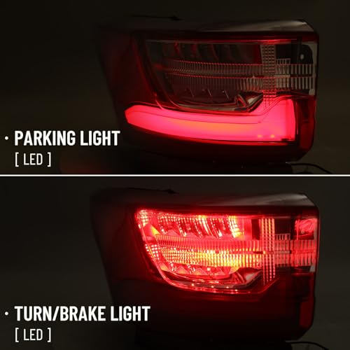 FIONE LED Outer Tail Light Assembly Compatible with Chevy Traverse 2018 2019 2020 2021 Brake Rear Light Left Driver Side LH - Image 2