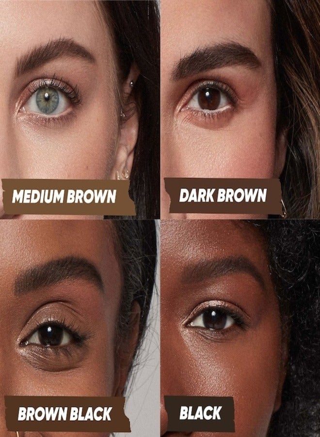 Kosas Kosas Air Brow Tinted Clean Volumizing Eyebrow Gel 3.7g - Brown Black - Soft Brown Black Full, Fluffy & Defined Brows  - Image 4