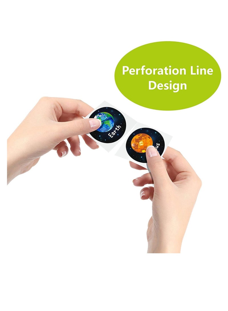 بريميفي 1000 قطعة 16 تصميم ملصقات تعليمية للنظام الشمسي - Image 3