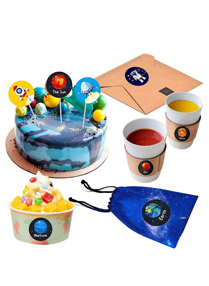 بريميفي 1000 قطعة 16 تصميم ملصقات تعليمية للنظام الشمسي - Image 4