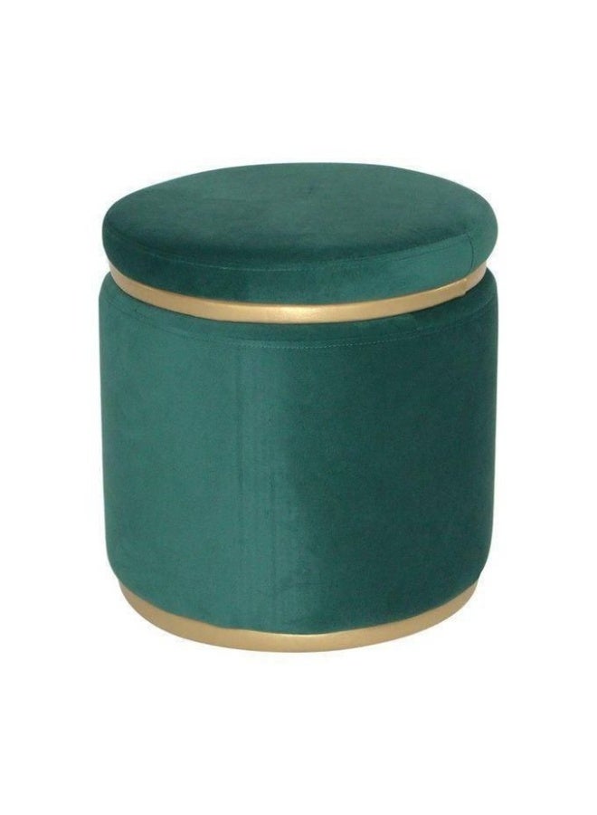 Luxury Pouf with Steel Frame – Modern Design Combining Comfort and Durability – Green