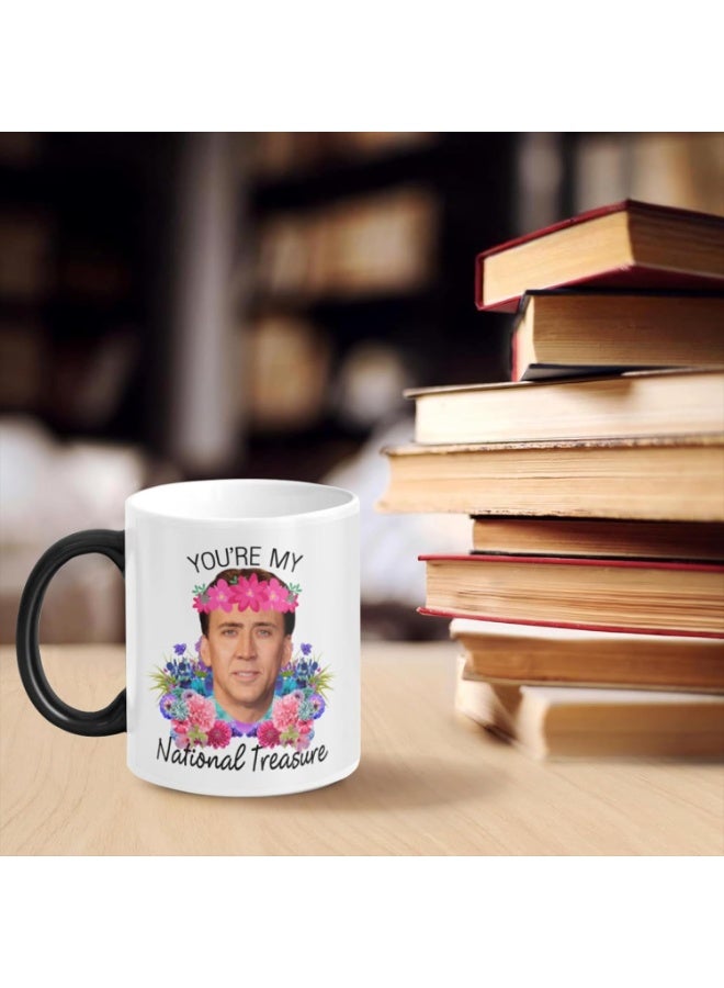SCSF You're My National Treasure Morphing Coffee Mugs Heat Reveal Color Change Mug Christmas Mug For Men11 Ounces - Image 2