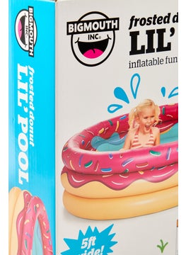 Big Mouth Strawberry Donut Lil Inflatable 5ft Kiddie Pool 152 L x 152 W x 38 H cm, Pink Combo  - Image 4