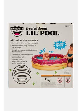 Big Mouth Strawberry Donut Lil Inflatable 5ft Kiddie Pool 152 L x 152 W x 38 H cm, Pink Combo  - Image 2