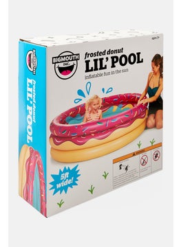 Big Mouth Strawberry Donut Lil Inflatable 5ft Kiddie Pool 152 L x 152 W x 38 H cm, Pink Combo  - Image 3