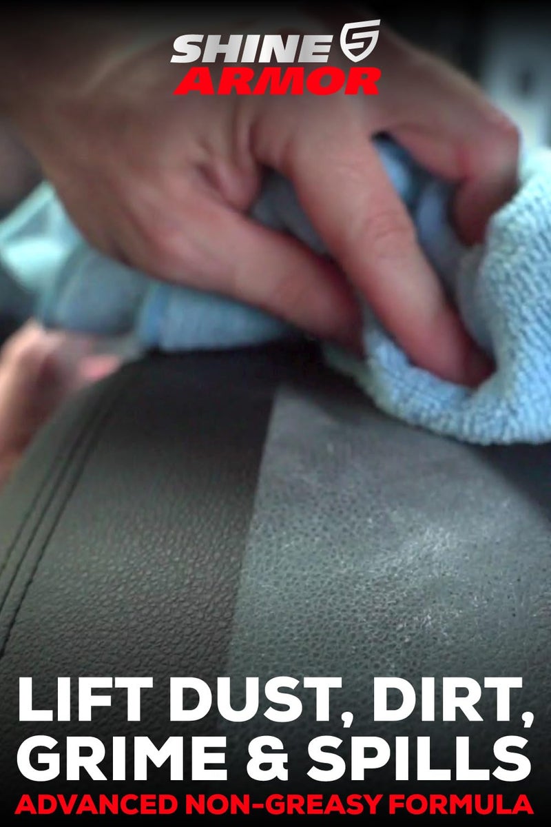 SHINE ARMOR Car Interior Cleaner for Vehicle Detailing, Cleans and Protects Your Dashboard, Seats, Upholstery, Leather, Plastic, Vinyl, and More - 8 Fl Oz - Image 3