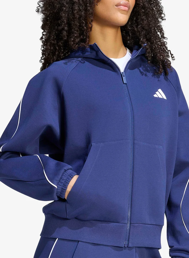 Adidas DKBLUE Stadium Small Logo Hoodie for Women | Best Price UAE
