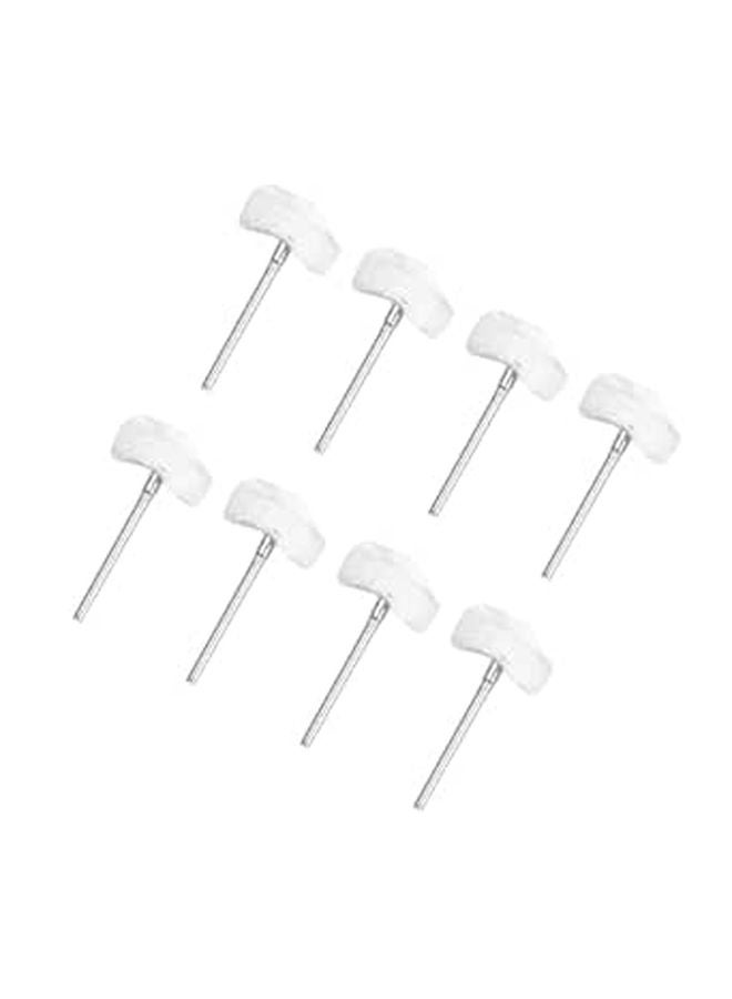 White Cotton Buffing Mop Wheels 20pcs with Shaft for Jewelry Aluminum Stainless Steel Polishing Rotary Tool Accessories - Image 1