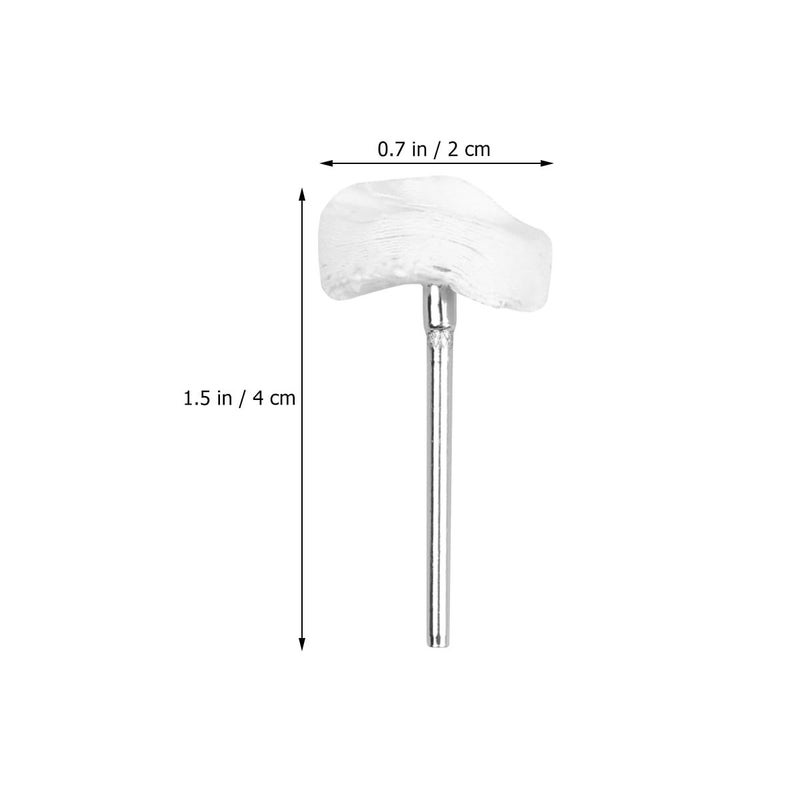 White Cotton Buffing Mop Wheels 20pcs with Shaft for Jewelry Aluminum Stainless Steel Polishing Rotary Tool Accessories - Image 3