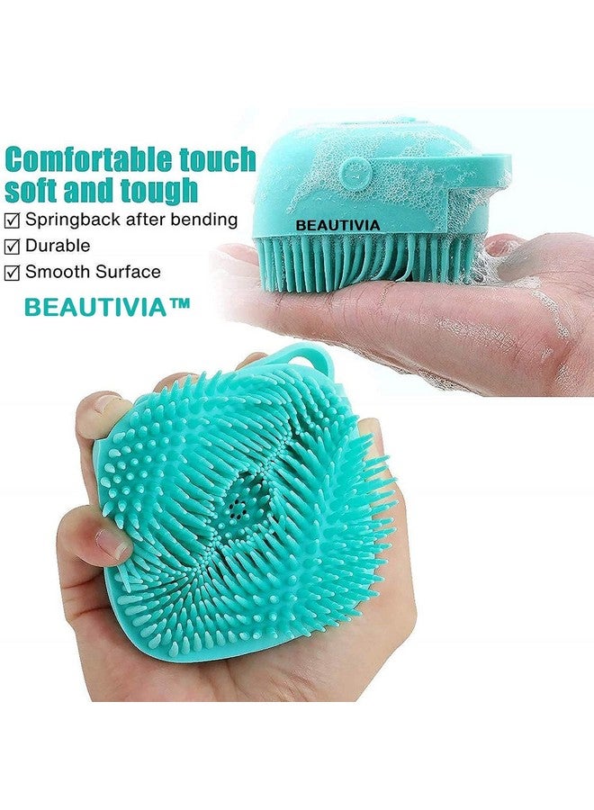 Avenn Silicone Soft Body Scrubber loofah, Shampoo Soap Dispenser Side Bathing Brush for Skin Deep Cleaning Massage, Dead Skin Removal Exfoliating Belt for Shower, Easy to Clean Lathers Well (1) - Image 2