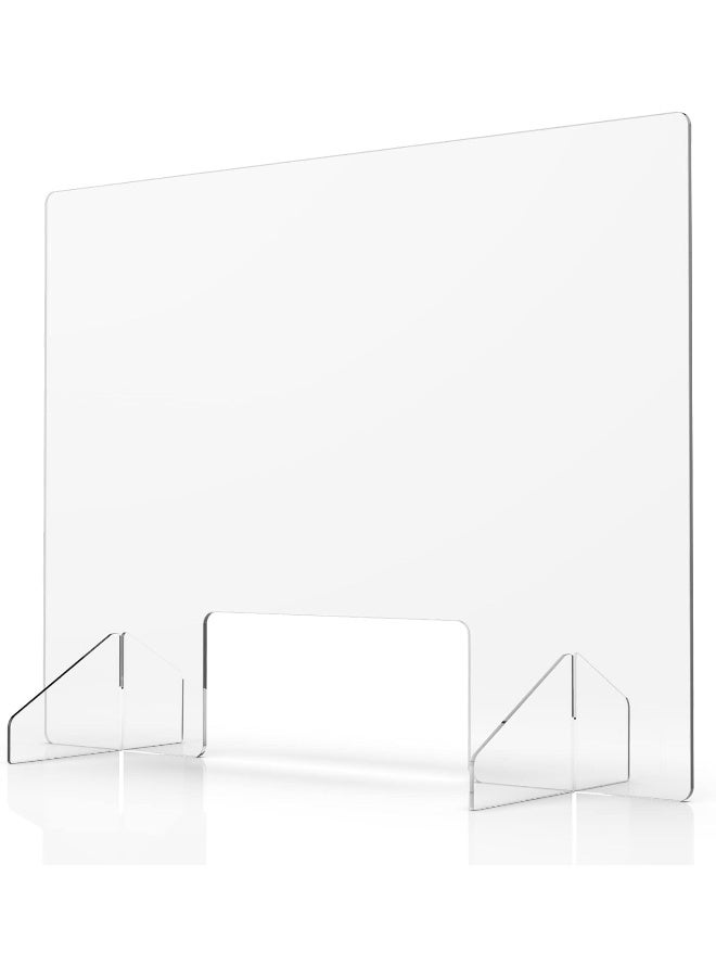 TPGP Sneeze Guard For Counter Desk - Plexiglass Plastic Shield Barrier - Image 1