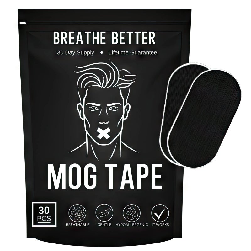 PETO one month supply mouth tape, sport accessories, 30 Strips, Mog Strips Mog Tape for sleep - Image 1