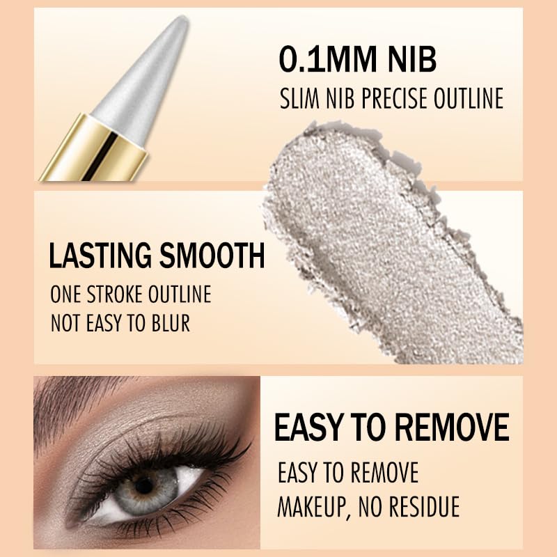 BANGFENG Ultra-Pigmented Black Eyeliner â€“ delineador de ojos for Bold, Goth-Inspired Looks, Waterproof & Smudge-Proof Formula, Long-Lasting & Intense Color for Dramatic and Smoky Eyes Makeup - Image 4