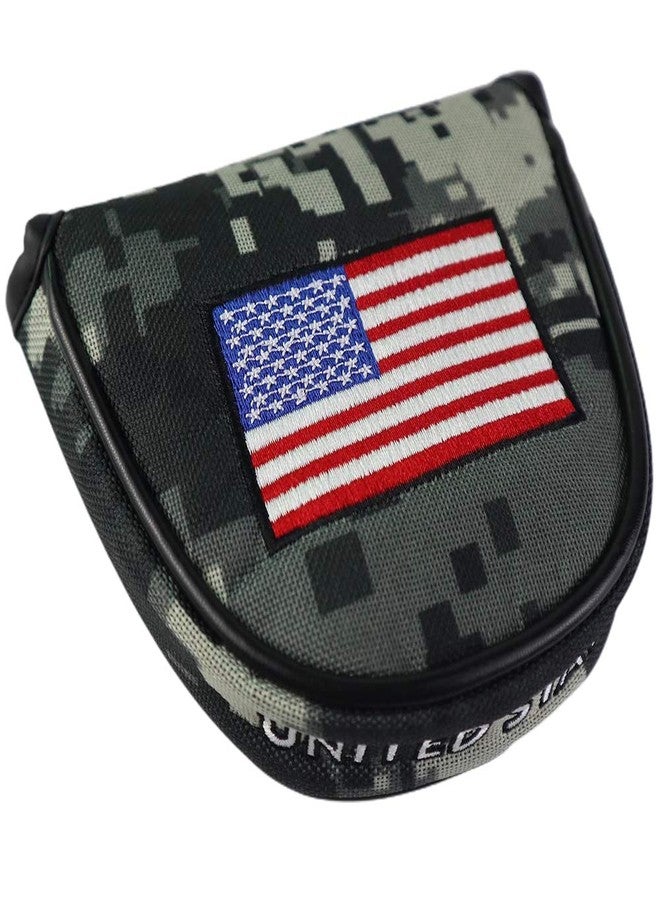 SEACLOUD Golf Putter Cover USA Camouflage Golf Mallet Putter Head Cover Protector Magnetic Closure - Image 1